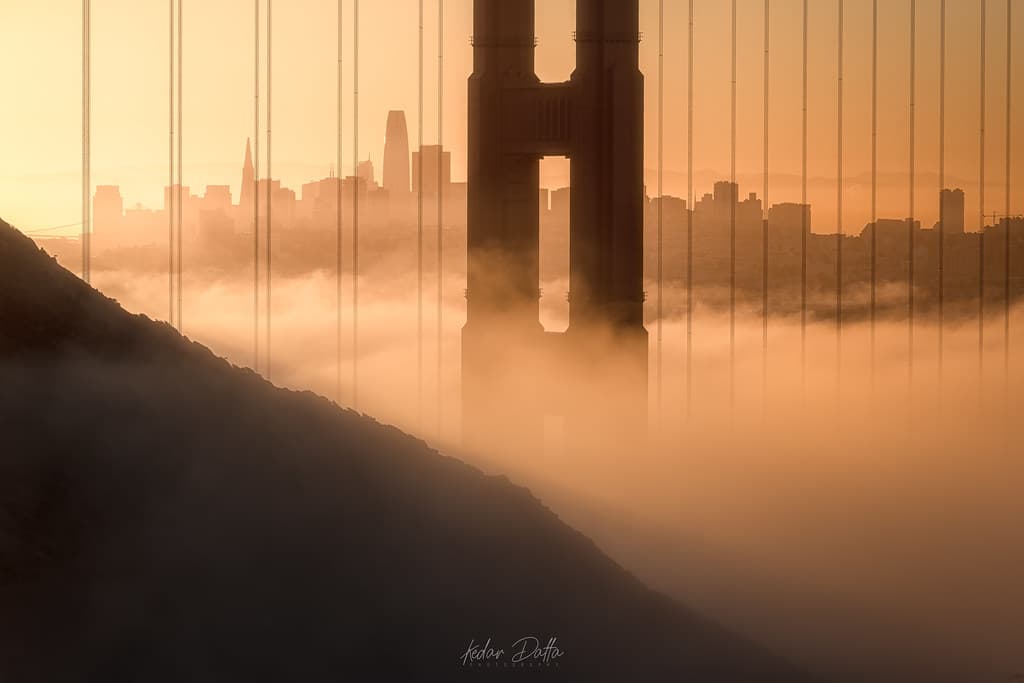 My morning glow - goldengatebridge california sunrise cloudsstormssunsetssunrises fog nature cityscape bridge landscape nikond810 kedardatta