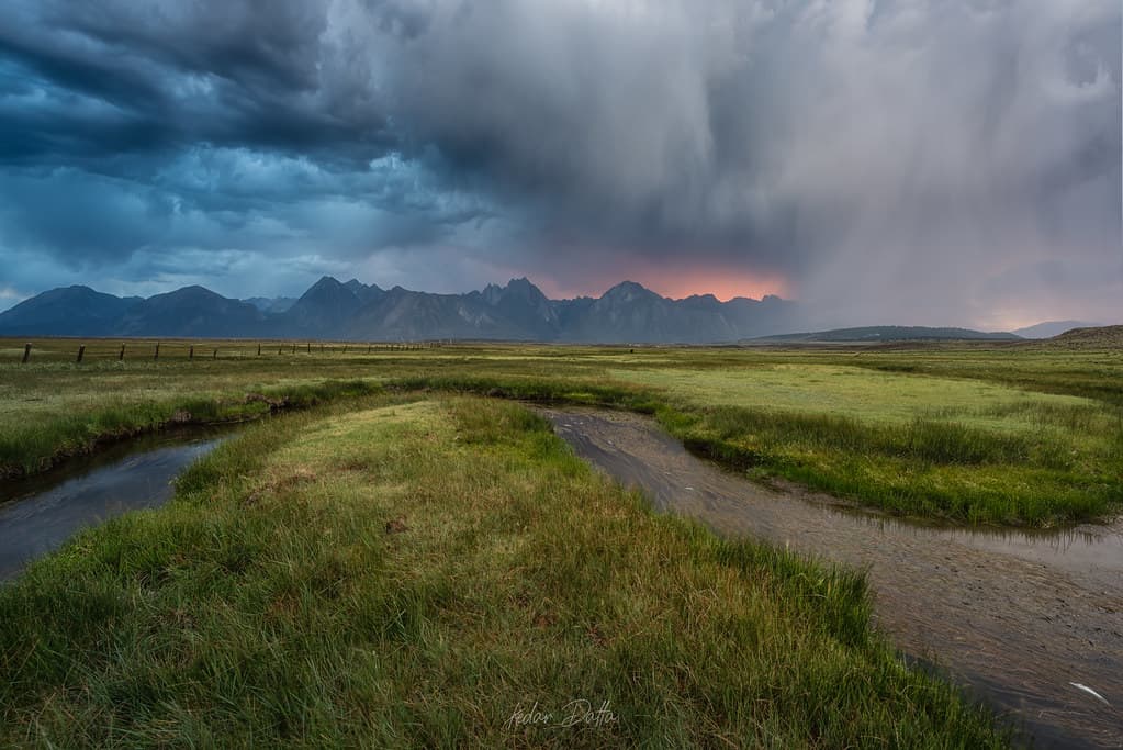 Tensor - landscape nikon nikond810 benro thunderstorm sunset cloudsstormssunsetssunrises clouds mountain water river fish grass nature california