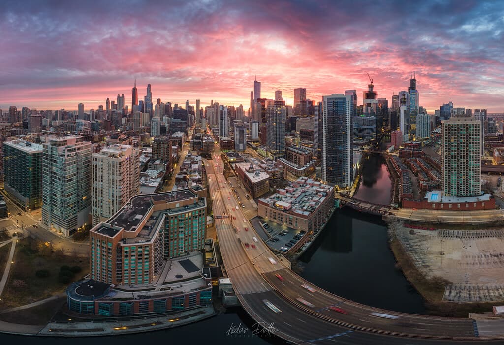 Orientations - chicago city cityscape citylights drone djimavicair2 aerialphotography sunrise cloudsstormssunsetssunrises kedardatta