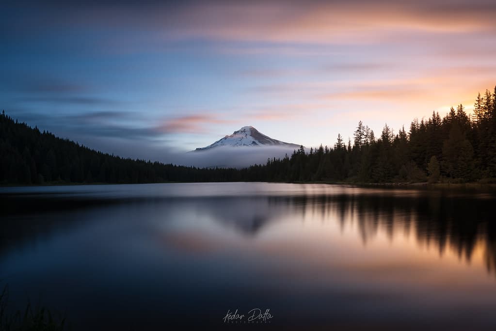 Bob Ross - mthood oregon sunrise cloudsstormssunsetssunrises reflection landscape nature kedardatta nikon benro mountain lake